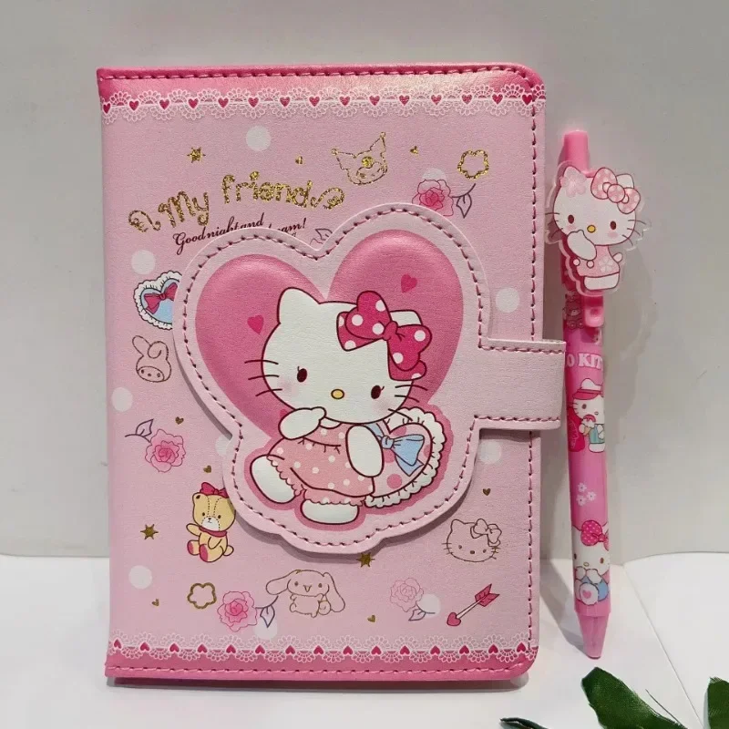 Sanrio Cinnamoroll Hello Kitty блокнот гелевая ручка Kuromi портативный набор канцелярских