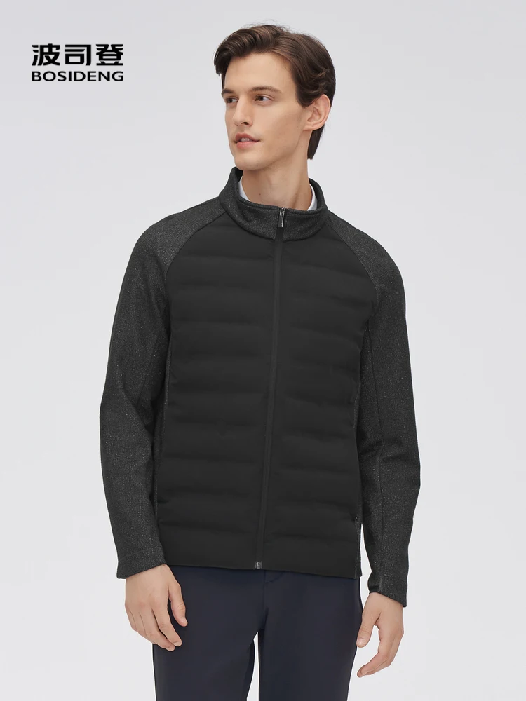 

BOSIDENG Высококачественная рабочая одежда, техническая ткань, Премиум гусиный пуховик для мужчин, удобная привлекательная куртка B20134141