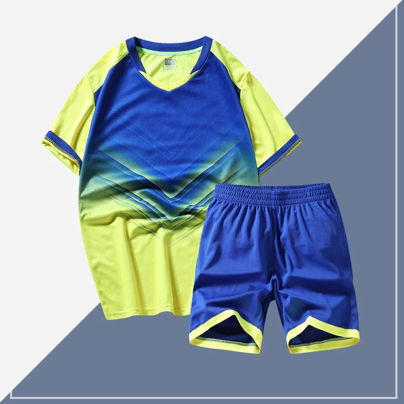 

Sports Suit Men's Summer Running Quick Drying Clothes Short SleeveTT-shirt Loose Ice Silk Playing Ball Training Wear