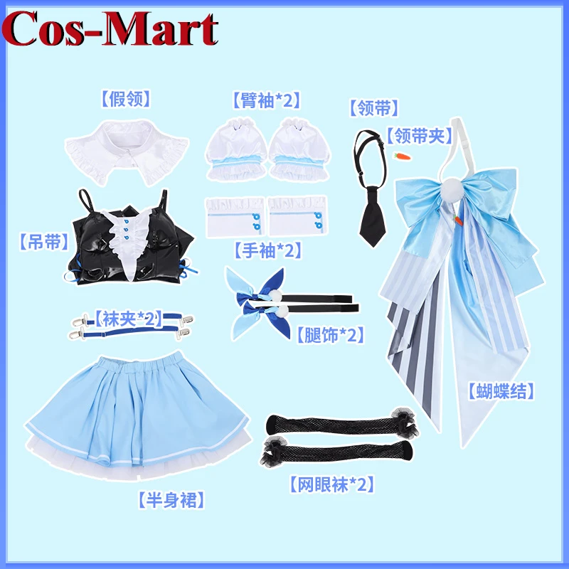 Костюм для косплея Cos-Mart аниме VTuber Hololive Usada Beijing Ora милое великолепное новое платье