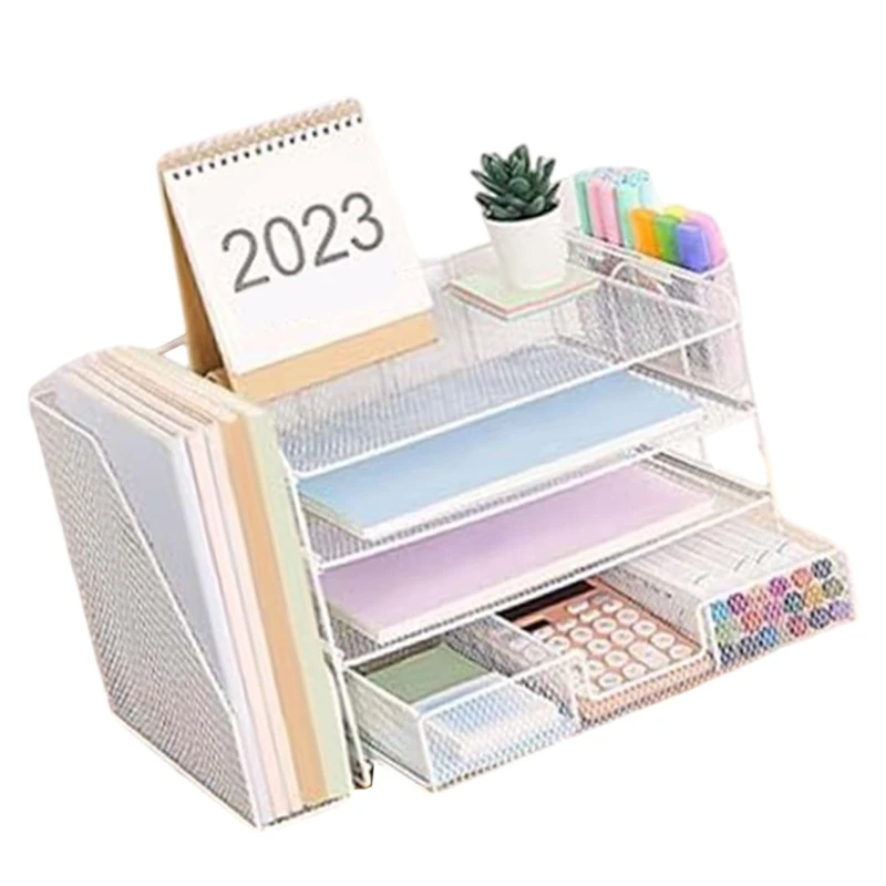 Многофункциональные настольные органайзеры Y1UB 4-х ярусный лоток для папок с