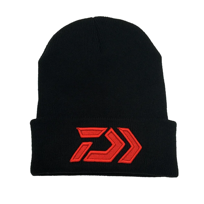 Акриловые зимние шапки для женщин шапка рыбалки трехмерная вышивка вязаная