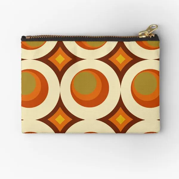 

Mid Century Modern 70S Zipper Pouches Storage Women Socks Pocket Money Key Packaging Panties Underwear Men Wallet Bag Coin