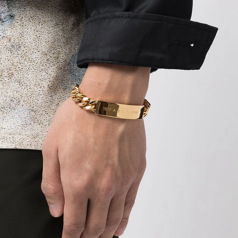 

1017-ALYX-9SM Men's NECKLACE BUCKLE Heavy Metal Antique Clavicle Chain Cyberpunk Style Couple Buckle Accessories