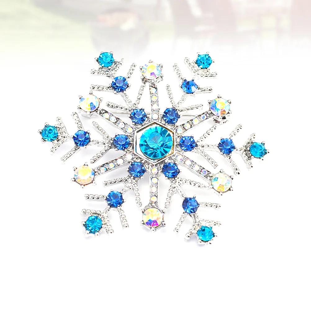 

Snowflake Breastpin Decor Women Brooch Girl Rhinestone Rhinestones Banquet Crystal Gifts