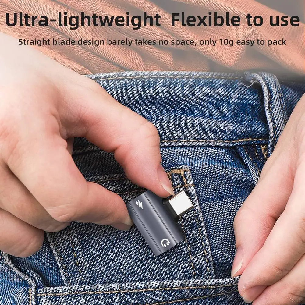 Адаптер-конвертер для наушников 2в1 адаптер USB C на 3 5 мм аудио и зарядки с быстрой