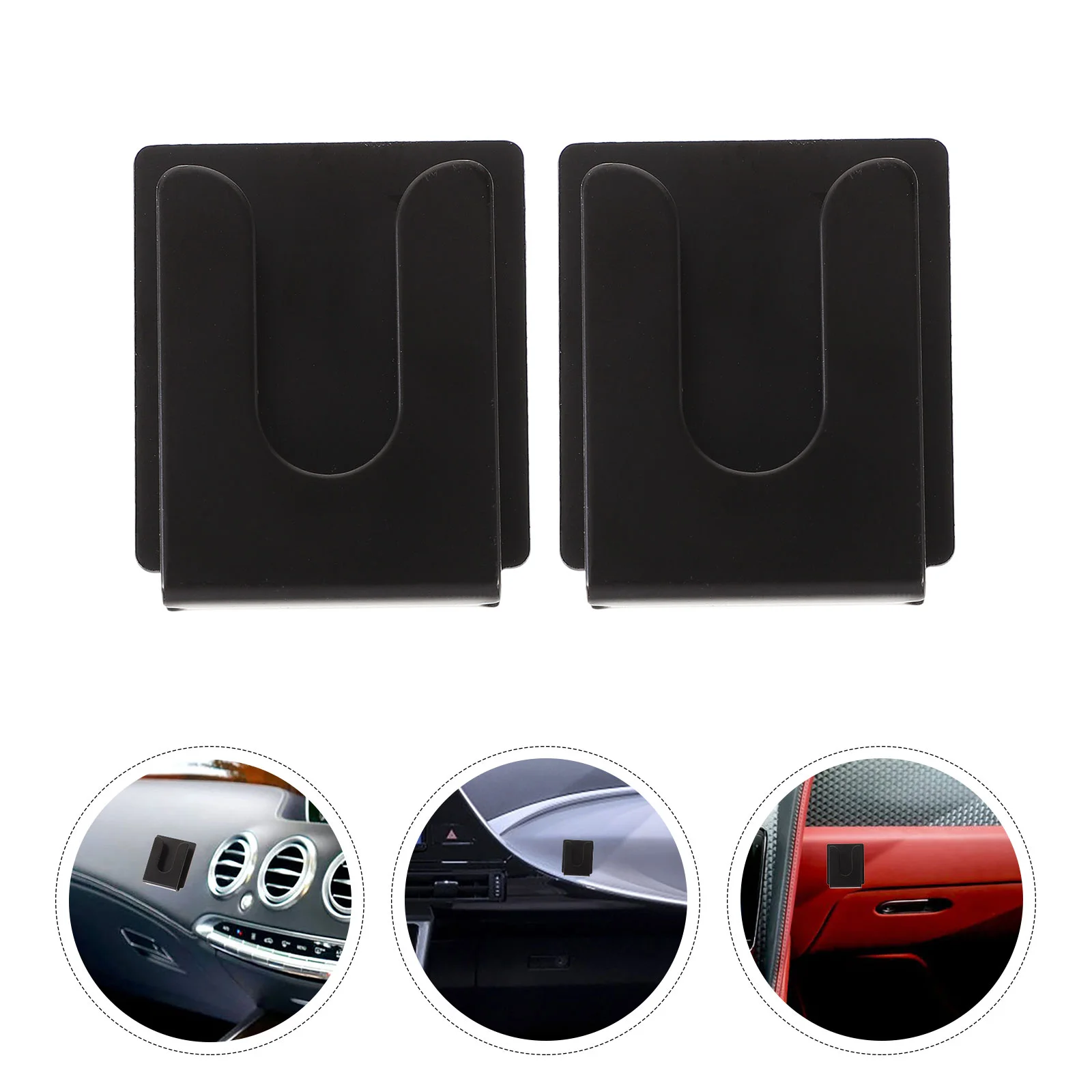 

2pcs Microphone Holders Automotive Car Mic Hangers Hooks Microphone Hanging Clips