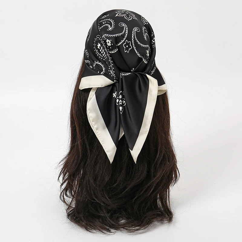 Новинка 2023 года роскошный женский шелковый шарф шарфы квадратный платок с