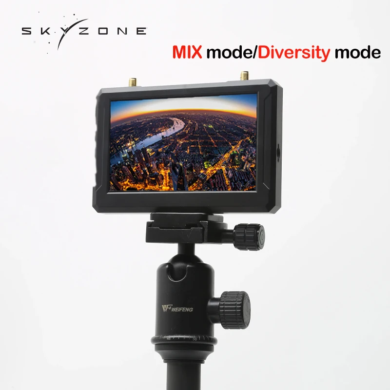 SKYZONE MF5 5 8G 48CH 5-дюймовый FPV-монитор с DVR ЖК-экраном 800*480 Видеоэкран Встроенный