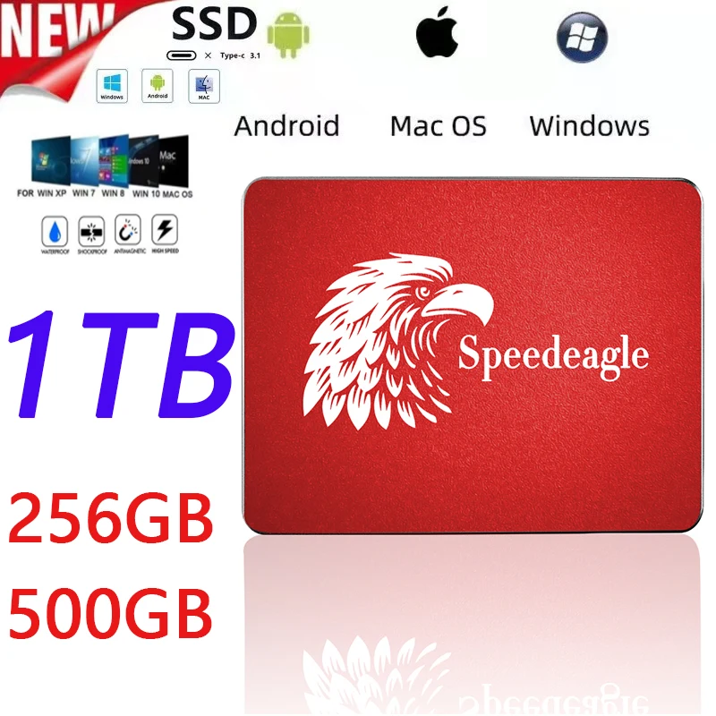 

Sale Original 2022 New Explosive SSD 1TB Solid State Drive SSD High-speed Desktop Notebook SATA Interface Capacity Expander