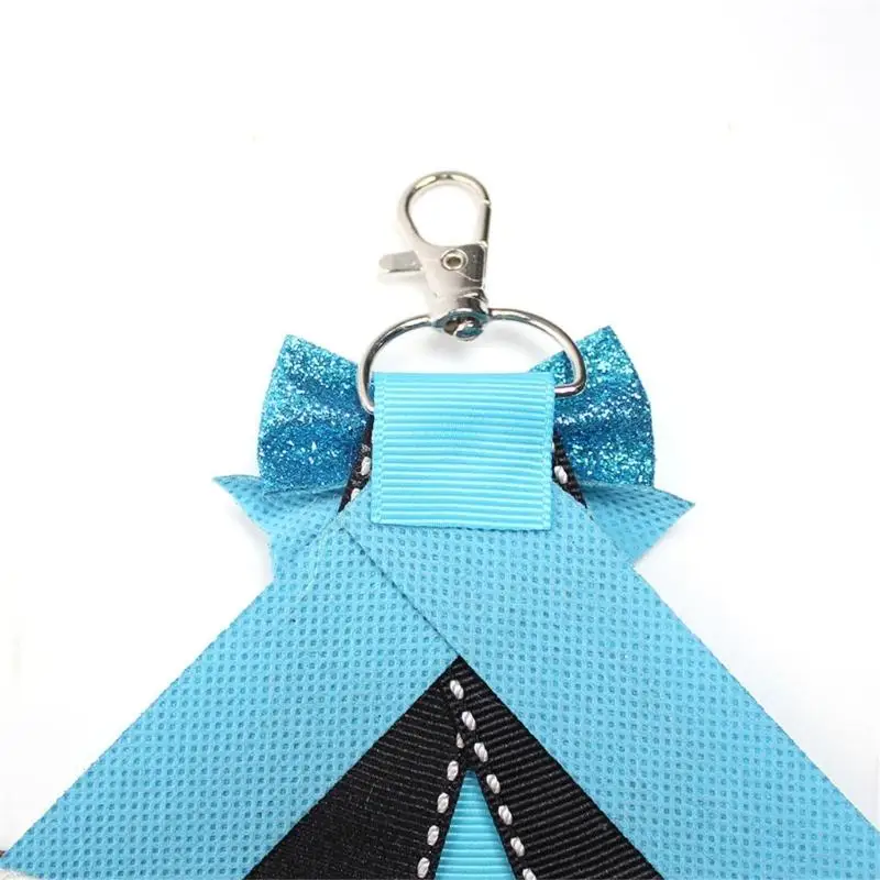 Фото E21b 2pcs прикрепите меня Cheer Cheer Checkains Sport Blitters Beautiful Team Keyfob с луком №2