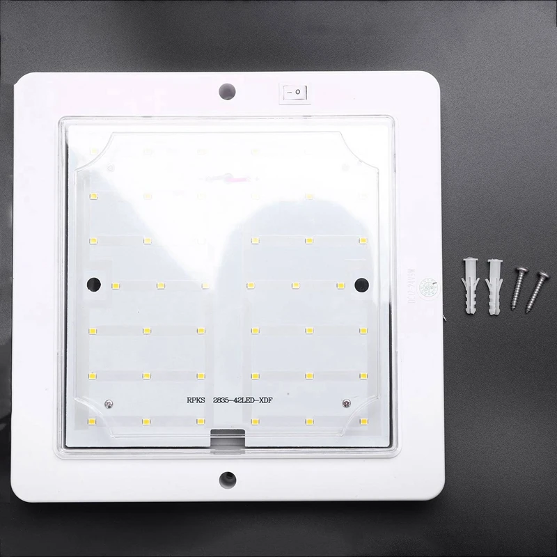 3x9 Вт 12 в автомобильный фургон Rv светодиодный внутренний потолочный светильник