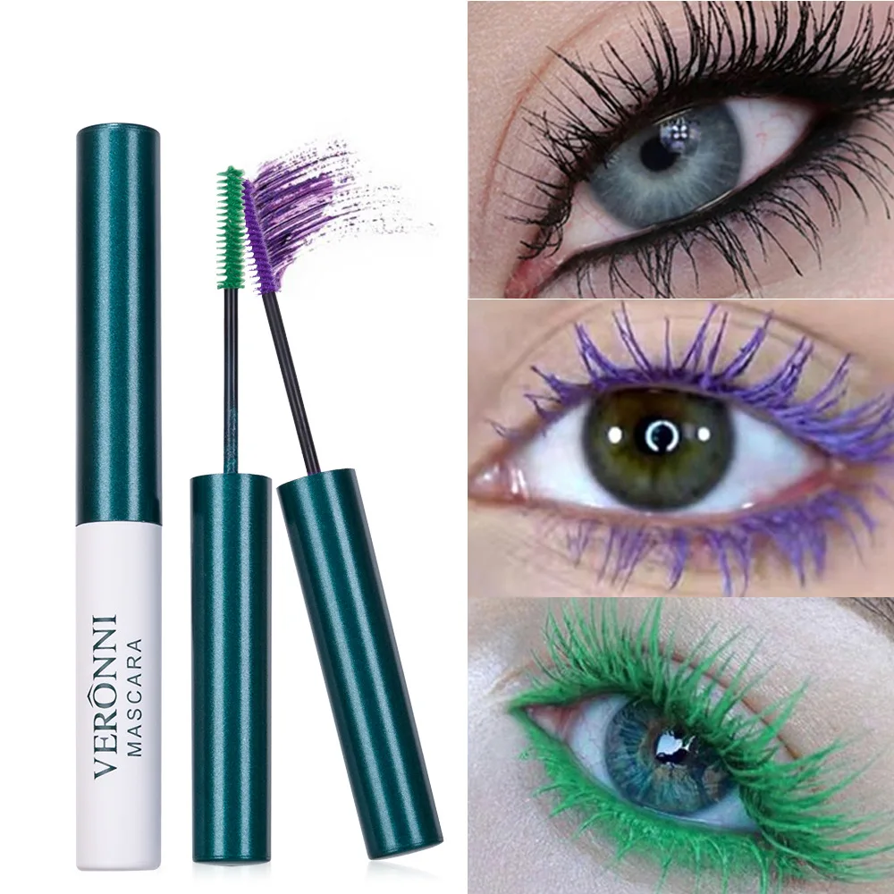 

Тушь для ресниц с Тонкой кисточкой, тонкая и кудрявая маленькая тушь, тушь для ресниц не размазывается, водостойкая синяя тушь для ресниц, Ко...