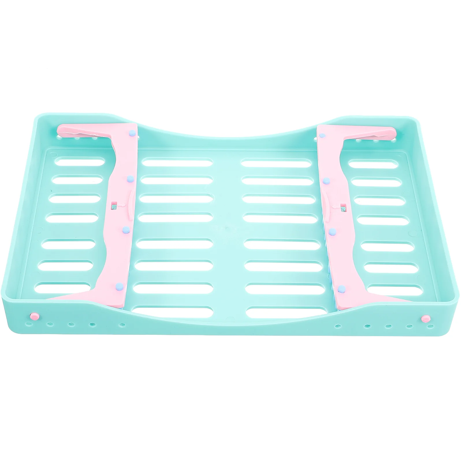

Instrument Box Metal Dental Device Holder Devices Storage Container Burs Stand Drill Organizer