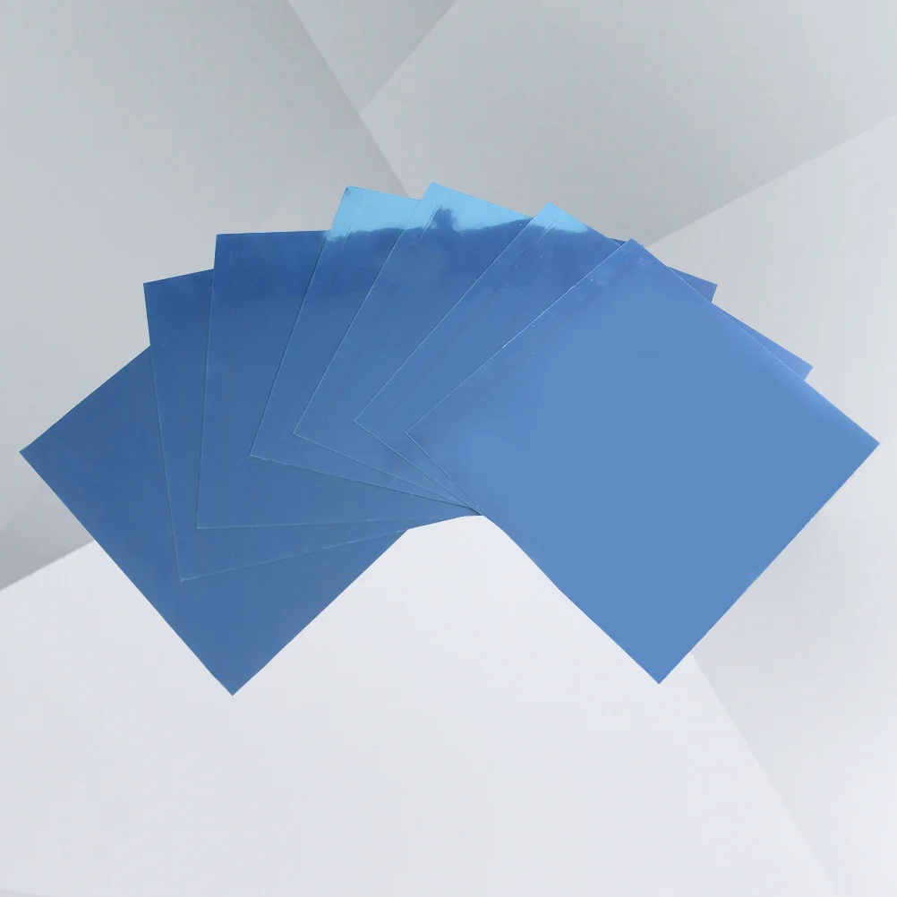 

6 pcs 15x15cm DIY Self-adhesive Mirror Wall Sticker Mirror Square Decal Wall Mirror Decoration 0.1mm (Silver)