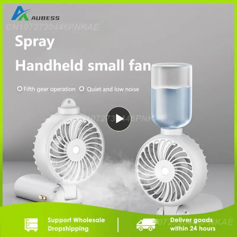 

1~8PCS Spray High-quality Double The Coolness Outdoor Water Replenisher Utility Safe Hand Held Fan Handheld Electric Fan