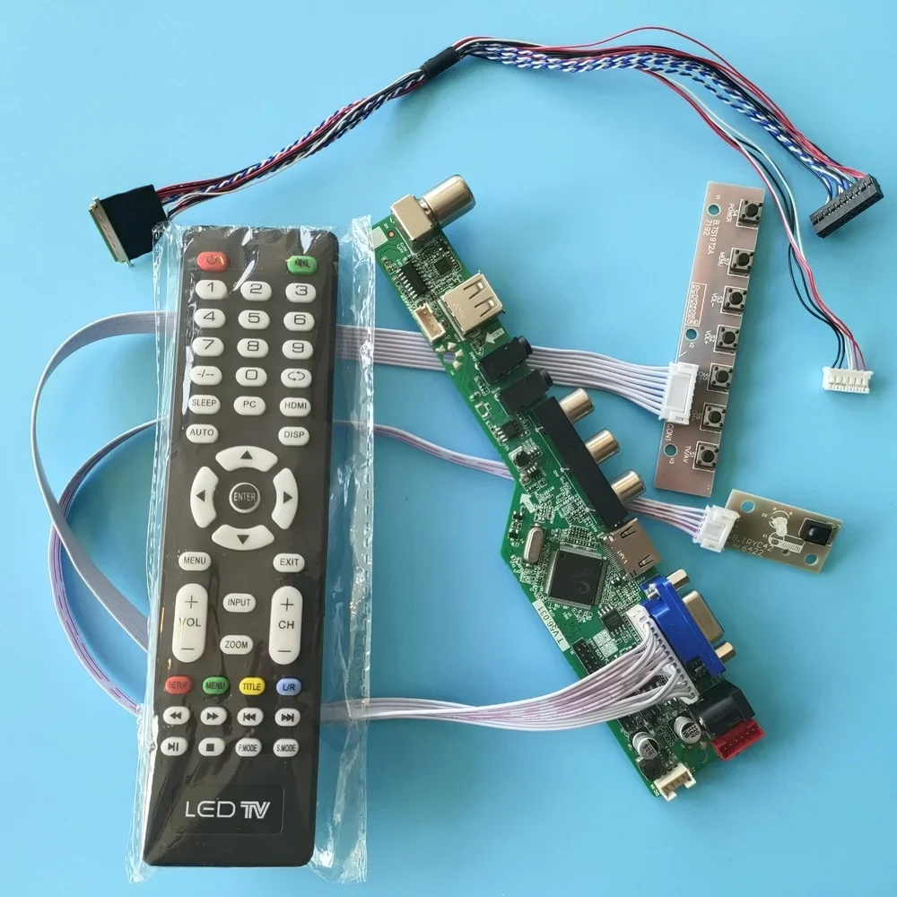 Комплект для N173FGE-L13 40-контактный LVDS ТВ AV панель экран 17 3 &quotVGA пульт