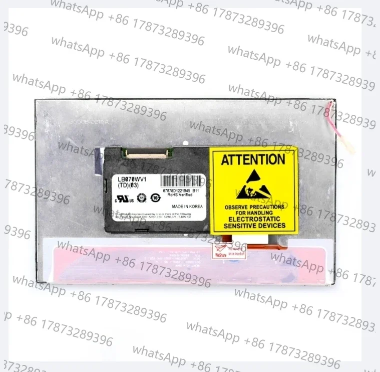 Фото 7-дюймовый ЖК-экран для LG Philips LB070WV1 TD 03 LA070WV1-TD03 LA070WV1(TD)(03) с разрешением 800(RGB)×480, 60 Гц, 40 контактов, без сенсорного управления №2