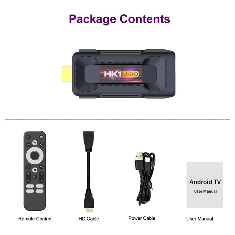 HK1RBOX D8 Android 13.0 TV Stick 2G+16GB RK3528 Четырехъядерный ARM Corter BOX Поддержка Dual 2.4G/5G Wi-Fi6 BT 5.0 USB 3.0