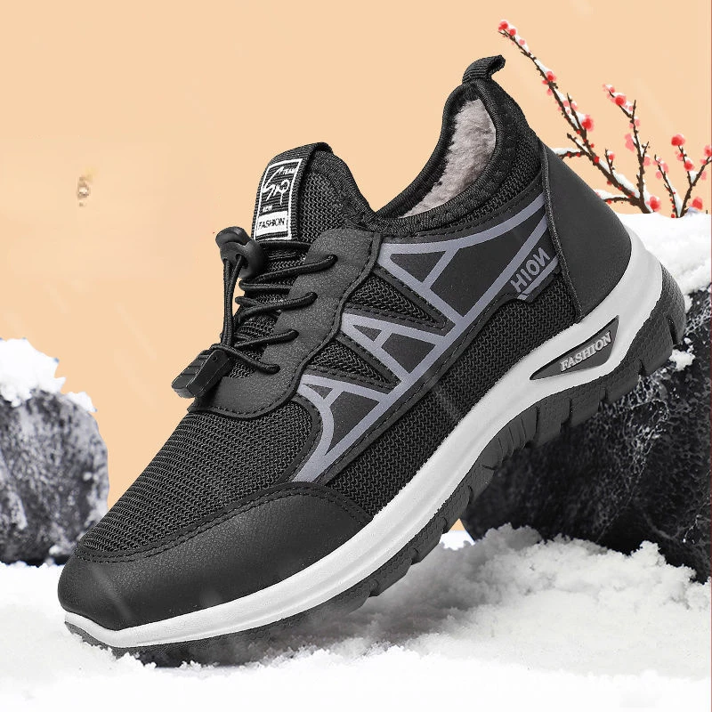 

Зимние женские теплые ботинки, женская повседневная спортивная обувь, легкие Нескользящие женские ботильоны, Рабочая обувь для пожилых людей, прогулочная обувь