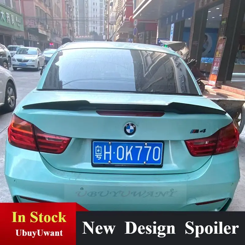 

For F33 M4 Style Carbon Fiber Rear Spoiler Wing For BMW 4 Series F33 2-door Convertible 420i 425i 428i Trunk Lip 2013--2019
