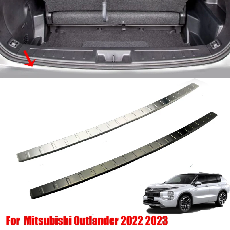 Защитный чехол для заднего бампера из нержавеющей стали Mitsubishi Outlander 2022 2023