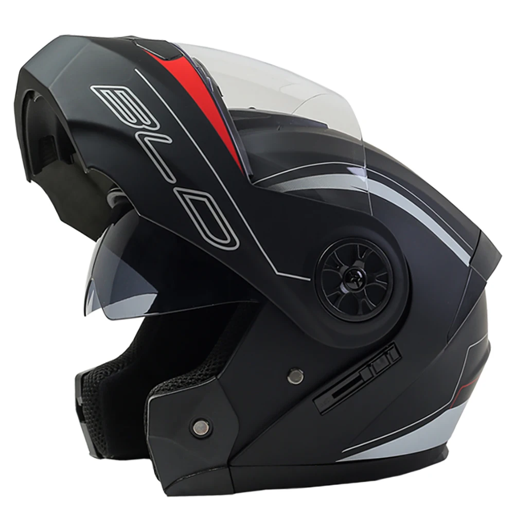 Modular Dual Lens Motorcycle Helmet Safety Downhill Flip Up Helmets Professional Motocross Racing Full Face Casco Moto
