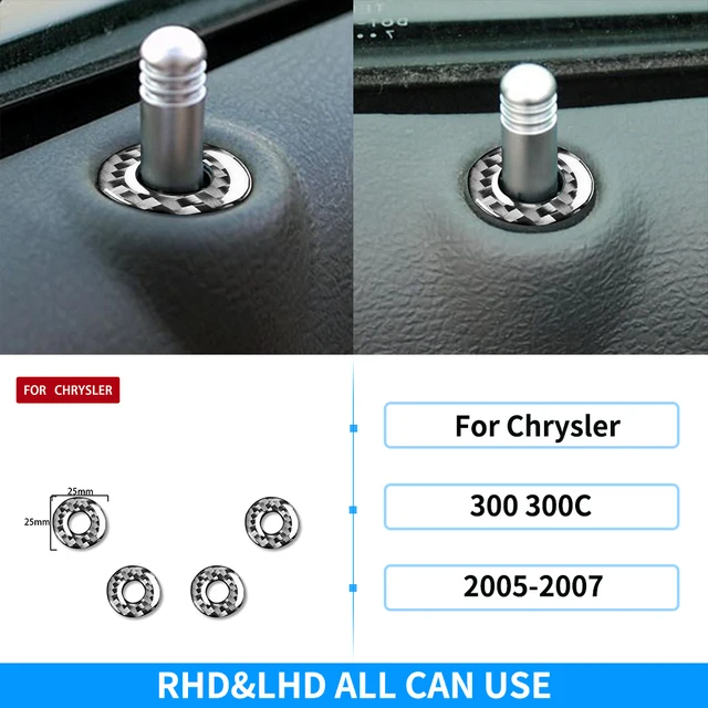 

Для Chrysler 300 300C 2005-2007 наклейка из настоящего углеродного волокна, полный комплект, накладка переключения передач, авто, внутри, декоративные аксессуары