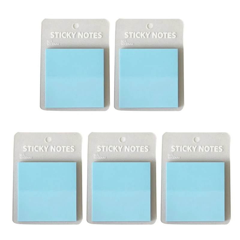 

5 шт., полупрозрачные липкие наклейки для заметок, водонепроницаемые прозрачные наклейки для заметок, самоклеящиеся клейкие для