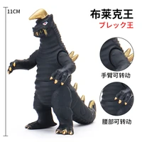 11cm small soft rubber monster bodyguard monster black king action figures model furnishing articles assembly puppets toys