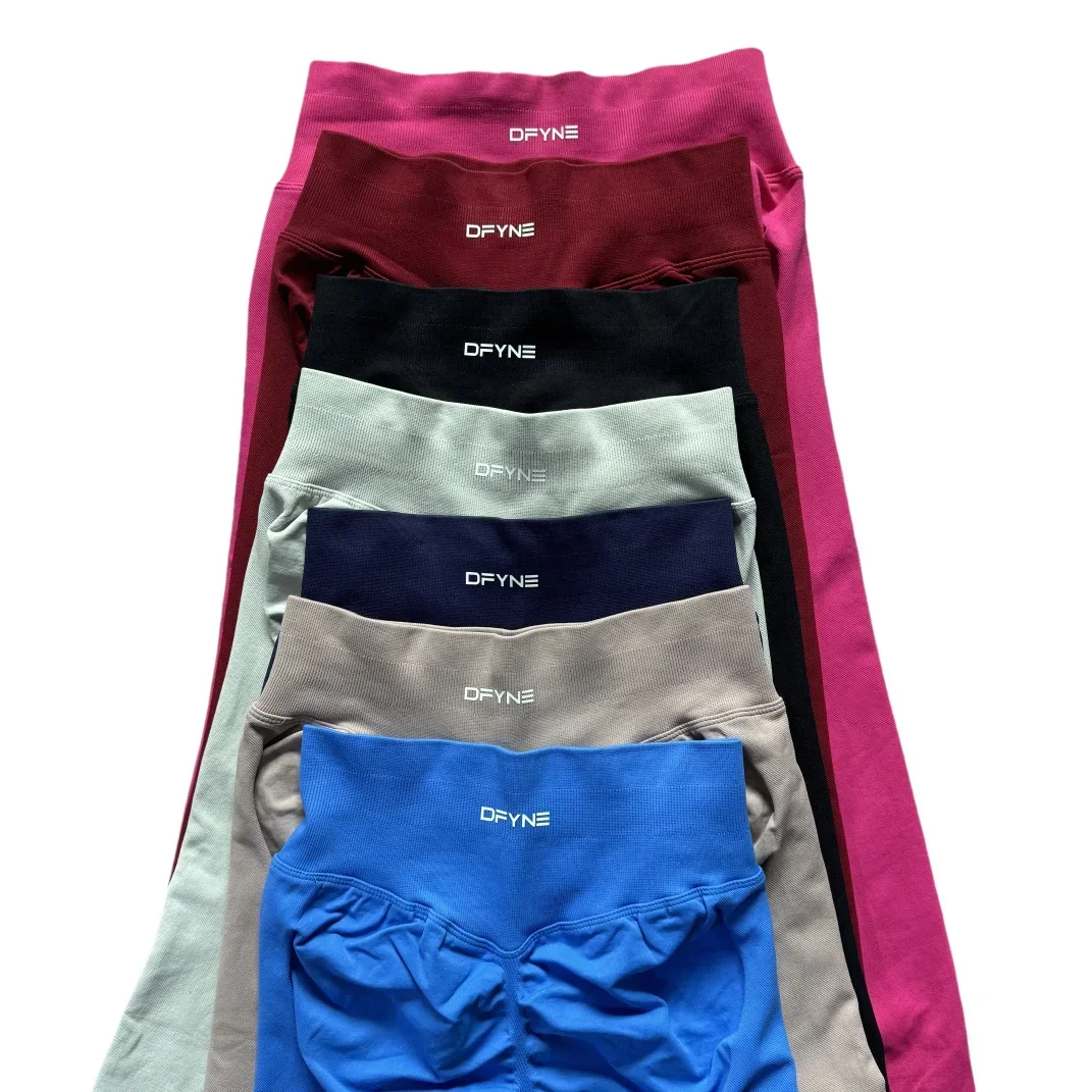 Ударные леггинсы для женщин бесшовные йоги спортивные штаны в тренажерном зале с