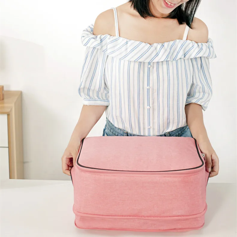 Multi-purpose Briefcase Women Weekend Travel Necessary High Capacity Document Handbag Material Storage Bag Accessories Supplies