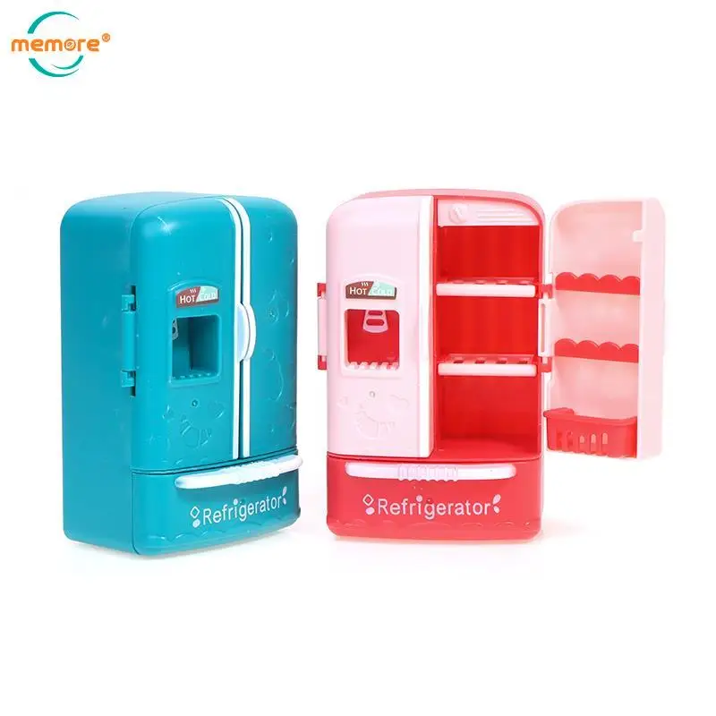 

1 шт., 1/12, миниатюрный детский Кукольный домик, модель мини-холодильника, игрушки для кукол, кухонный кукольный домик, декоративные аксессуар...