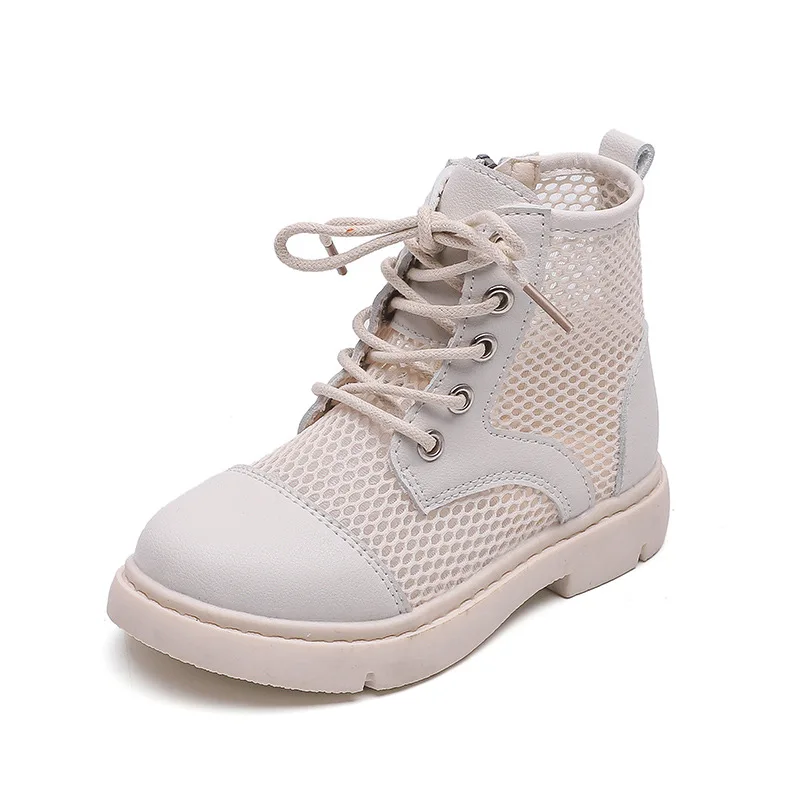 

Summer Girls Sandals New Kids Sneakers Mesh Booties Fashion Children Casual Sport Shoes Hollow Out Sandals Princess Ankle Boots