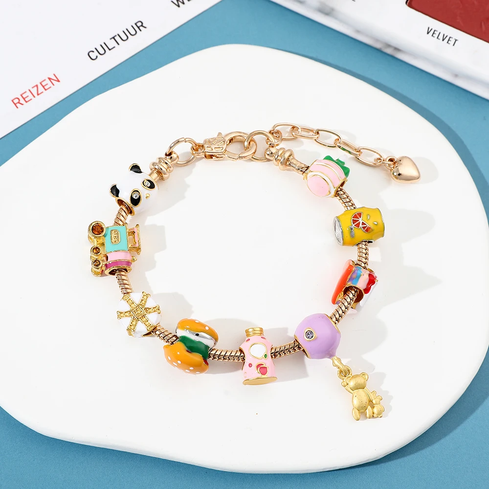 Забавный мультяшный браслет сделай сам Для женщин Y2K ручные аксессуары