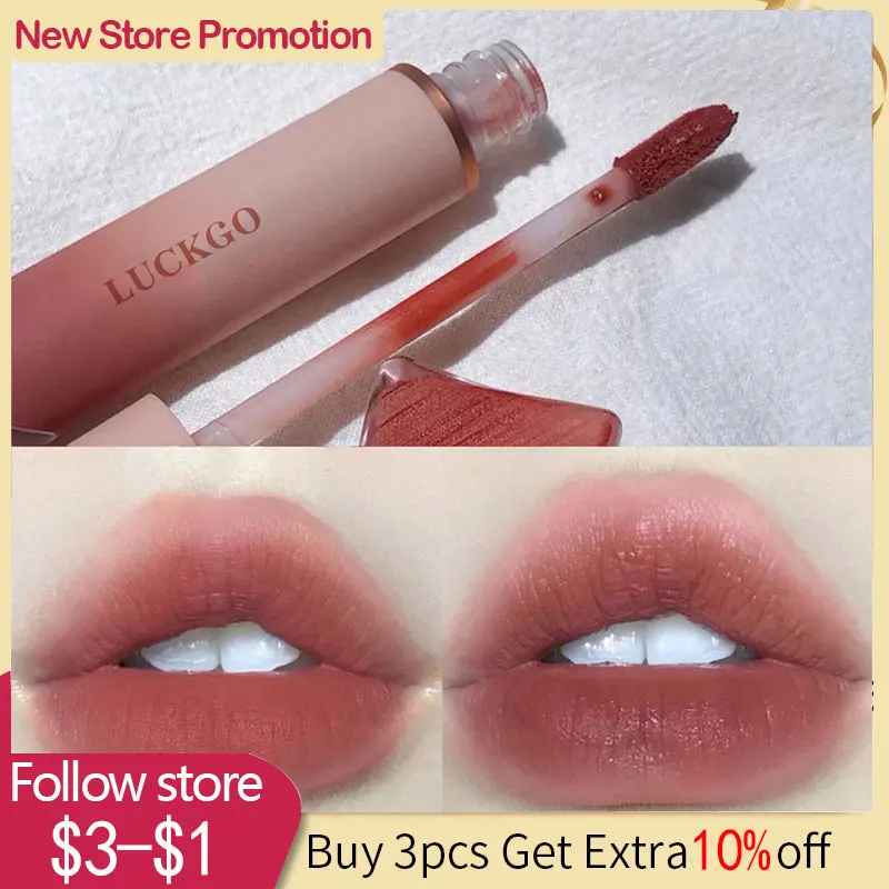 

1pcs Airy Matte Lip Gloss Waterproof Long-Lasting Liquid Lipstick Transfer-Proof Lip Tint Lip Glaze Cosmetics Beauty Tool