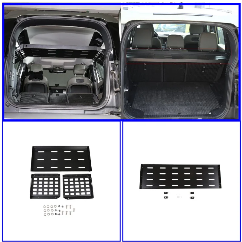 

Car Accessories Aluminum Trunk Cargo Luggage Storage Shelves MultiFunctional Pallet Rack For Land Rover Defender 110 2020-2022