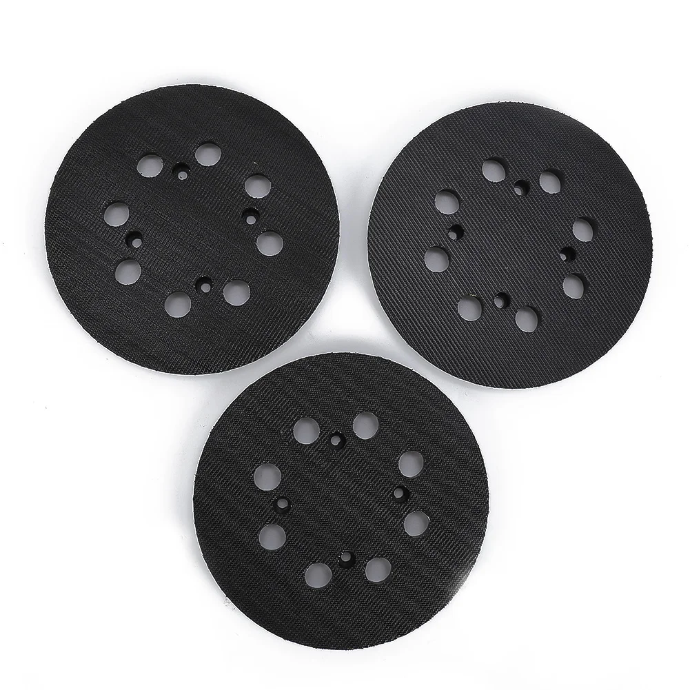 

3PCS 5Inch 8Hole Sanding Discs Hook And Loop Polishing Pad Backing Pads Replacement For DWE6423 Orbital Sander