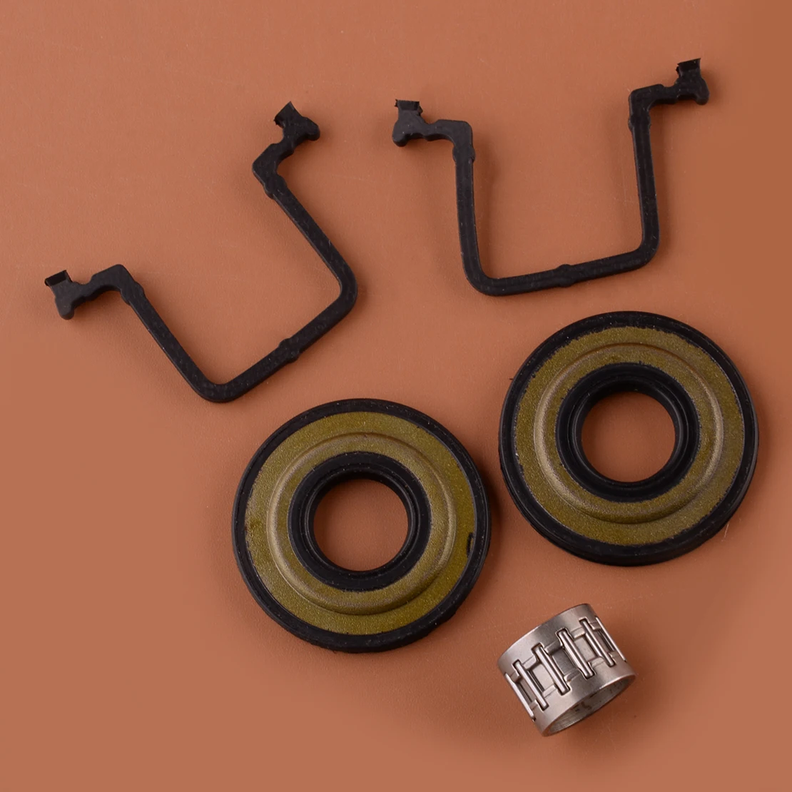 5 шт. прокладка цилиндра, комплект подшипников для уплотнения коленчатого вала, подходит для Husqvarna 445E 445II 450E 450II 450 бензола для ранчо 544108701 544109201