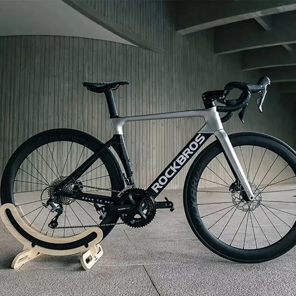 Устойчивая стойка Деревянная подставка для велосипеда Практичная легкая и