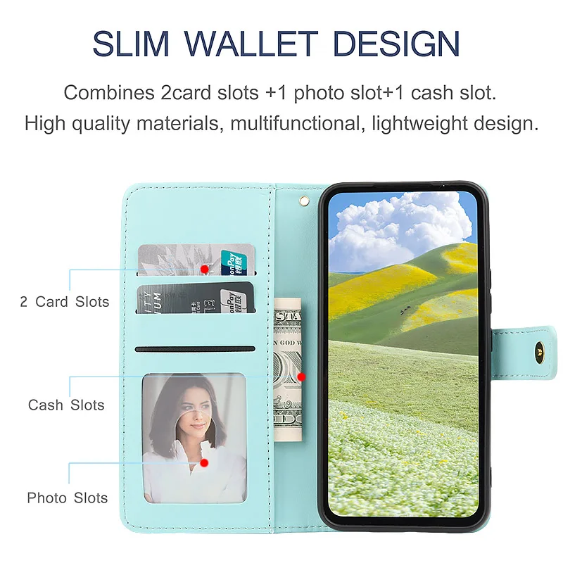 Кожаный чехол-бумажник со шнурком для iPhone 15 Pro Max 14 Plus 13 12 Mini 11 X XS XR SE 2022 8 7 6 6S