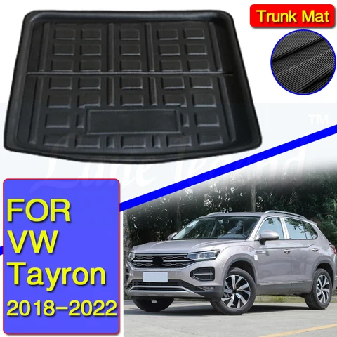 Для Volkswagen VW Tayron 2018-2022 внутренняя подкладка багажника коврик для груза напольный ковер защита лотка водонепроницаемые коврики