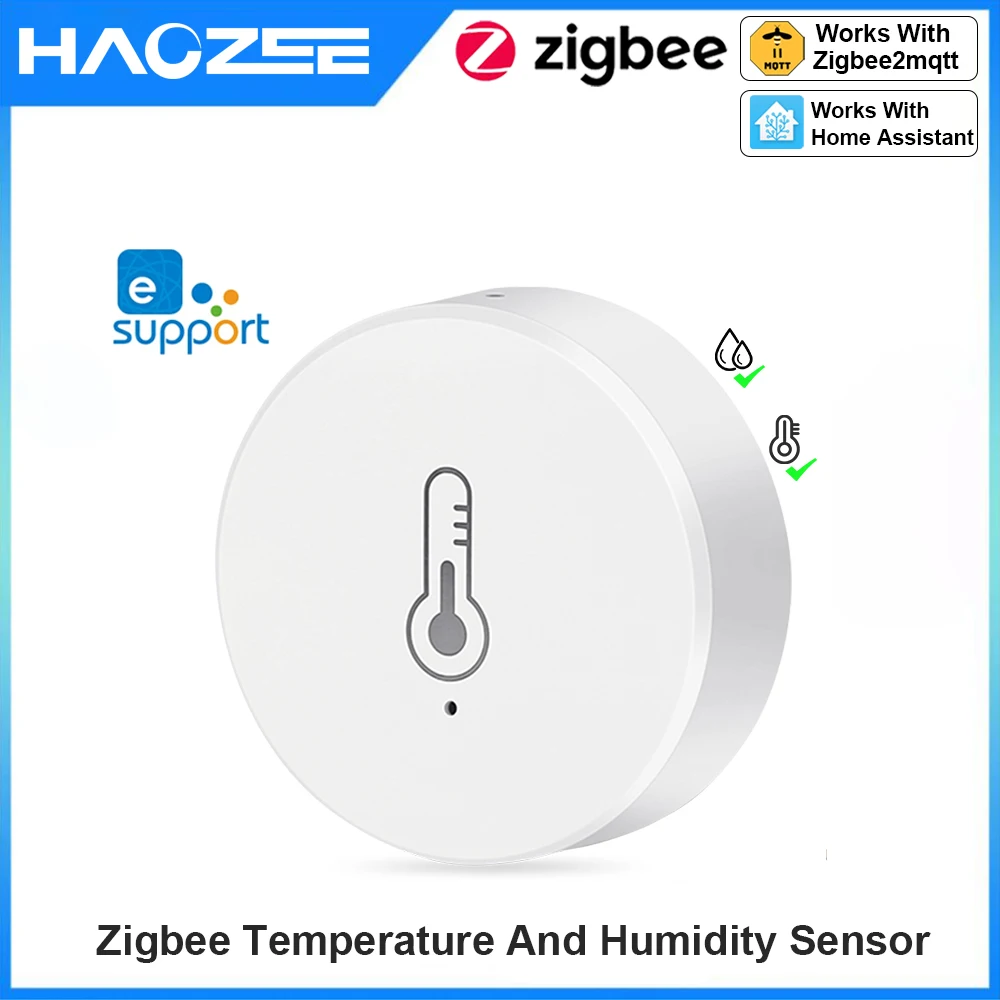 

Датчик Температуры И Влажности Haozee Ewelink Zigbee 3.0 С Питанием От Батареи, Удаленный Мониторинг