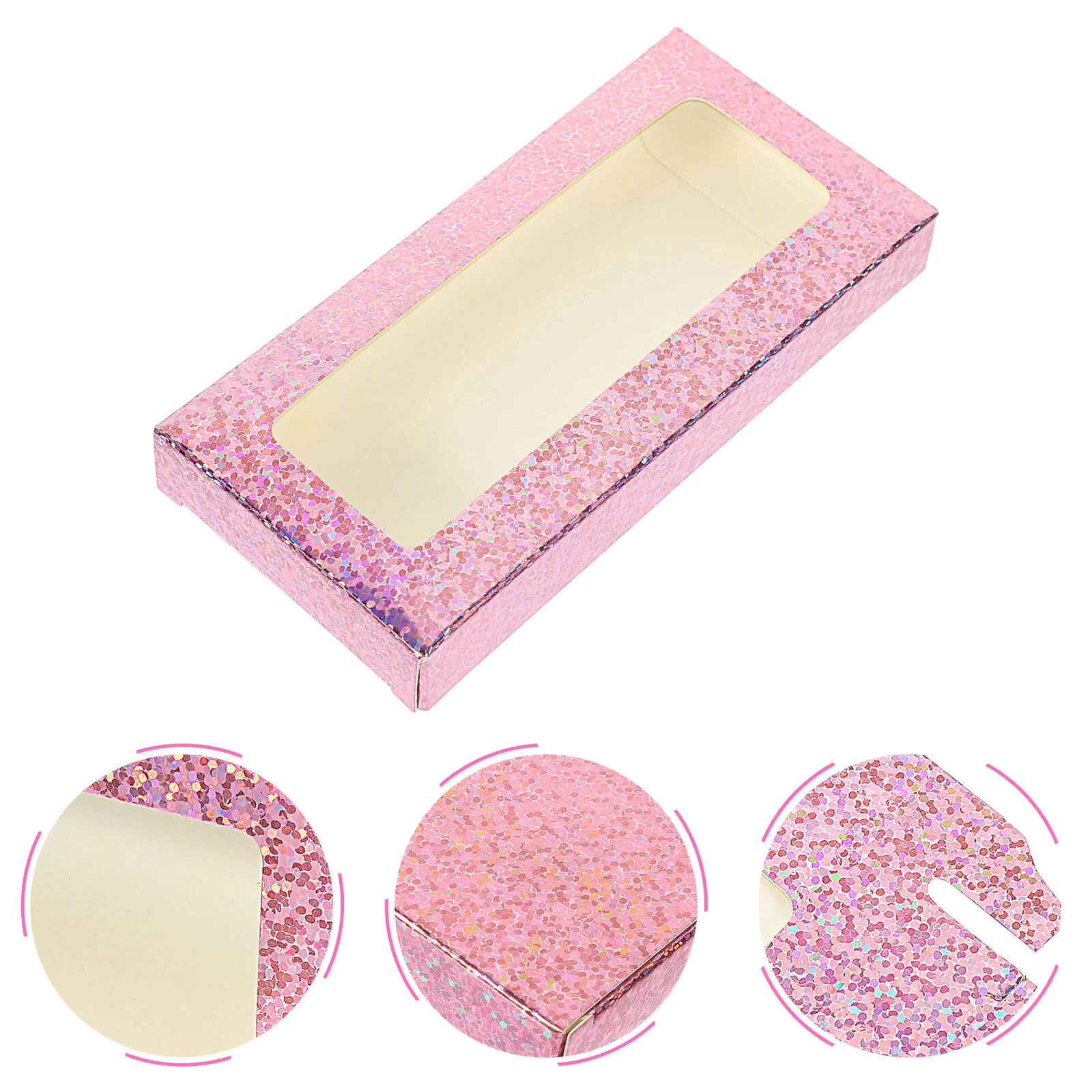 

25Pcs Delicate False Eyelash Packing Boxes Colorful Lash Cases Manicure Boxes