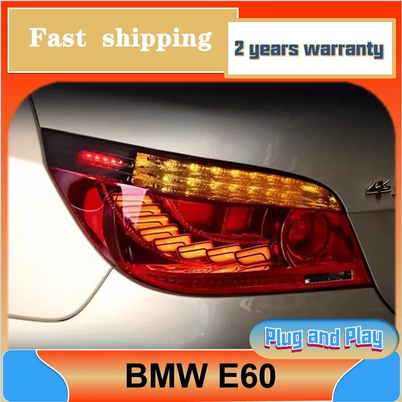 Автомобильный Стайлинг для BMW E60 задний фонарь 2003-2010 5 серии ДХО сигнал поворота