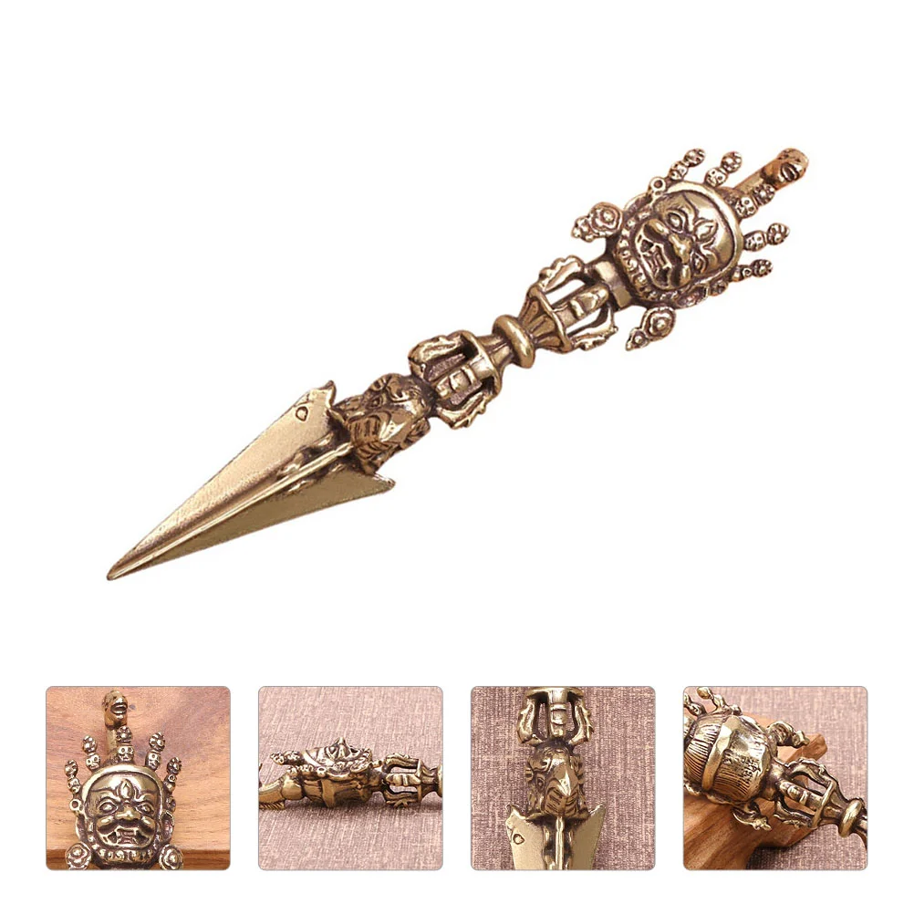 

Vajra Tibetan Pestle Brass Buddhistbuddhism Ornamentamulet Statue Phurba Mascot Meditation Dorje Charm Instruments Dharma