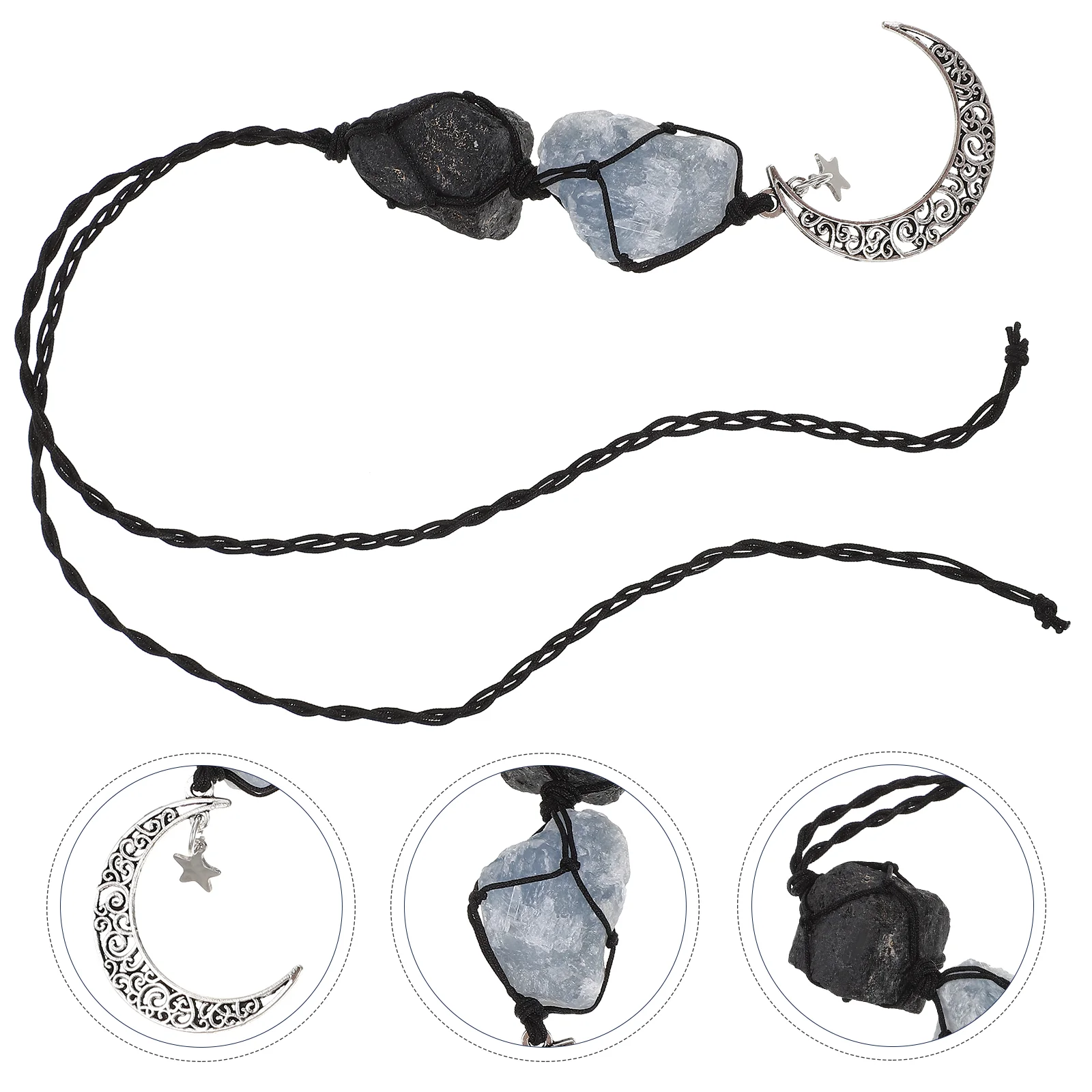 

Delicate Decorative Energy Stone Knitting Net Crystal Hanging Decor for Auto Car