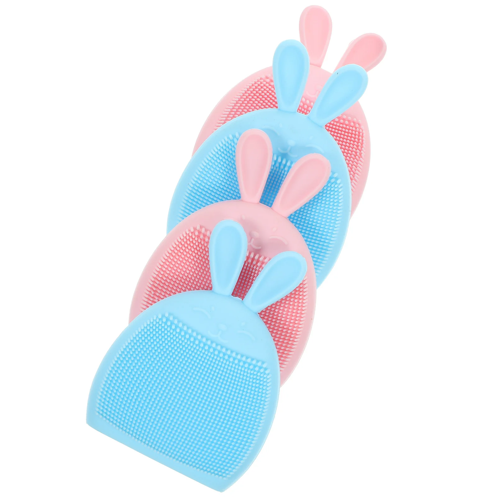 

4 Pcs Clean Silicone Cleansing Brush Baby Cleaning Facial Pore Silica Gel Face Scrubber