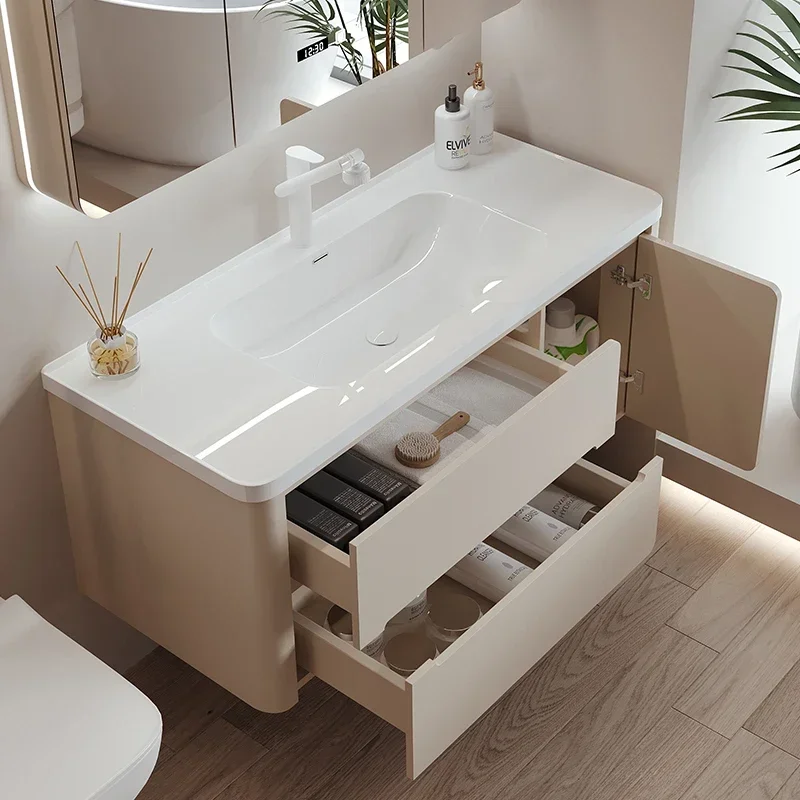 Шкаф для ванной комнаты умывальник многофункциональная домашняя мебель