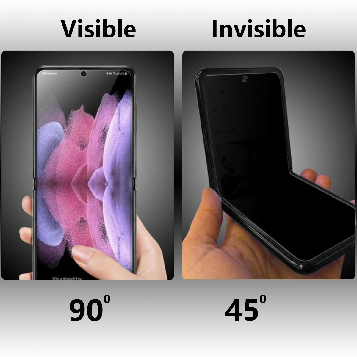 10pcs Anti-Spy Hydrogel Film for Vivo X Fold Privacy Screen Protectors Anti-peeping TPU Not TemperGlass